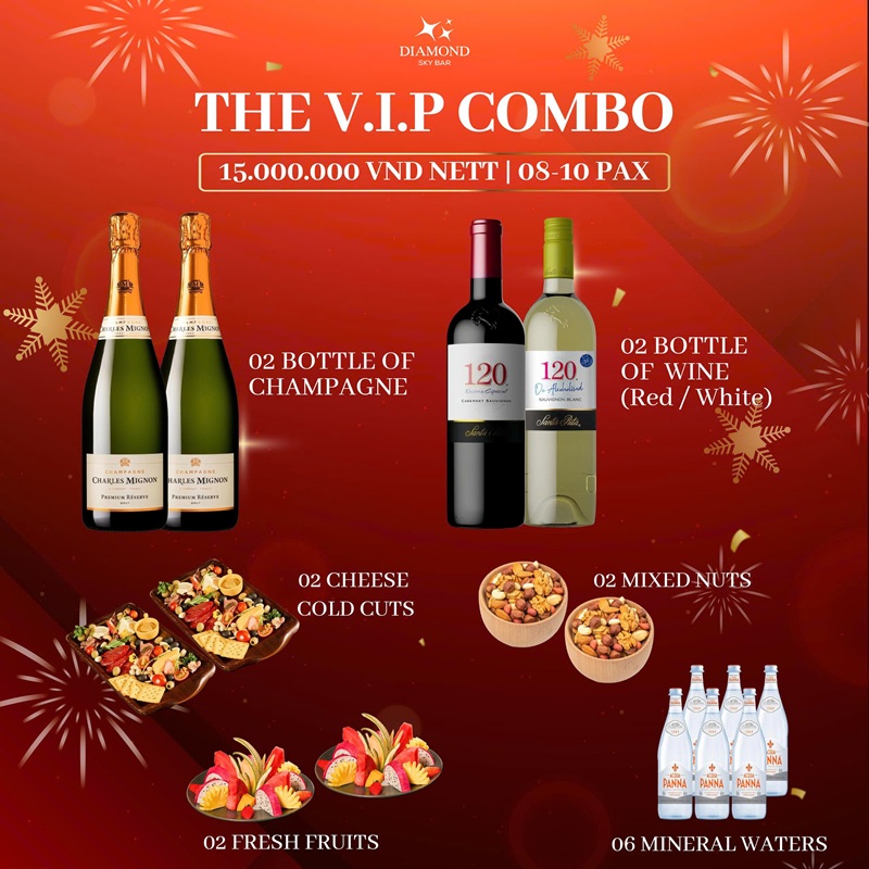 THE V.I.P COMBO – 15,000,000 VND | 08–10 PAX